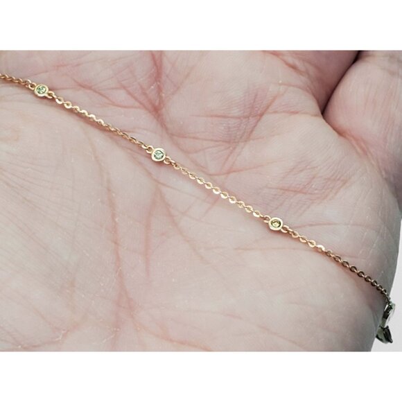 Suzy Levian 0.15 ctw Diamond Bracelet 14k Rose Gold - Picture 4 of 5